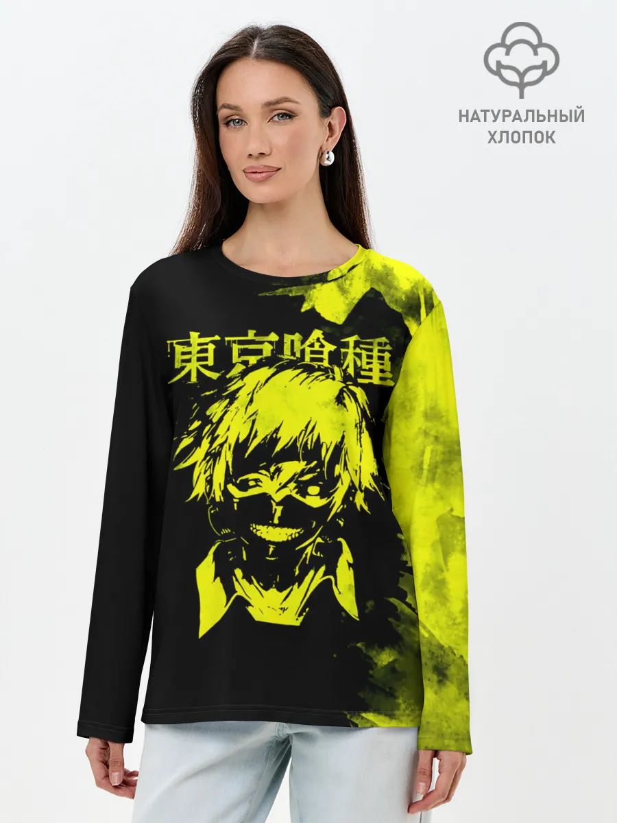 Лонгслив женский. Хлопок / Канеки Кан