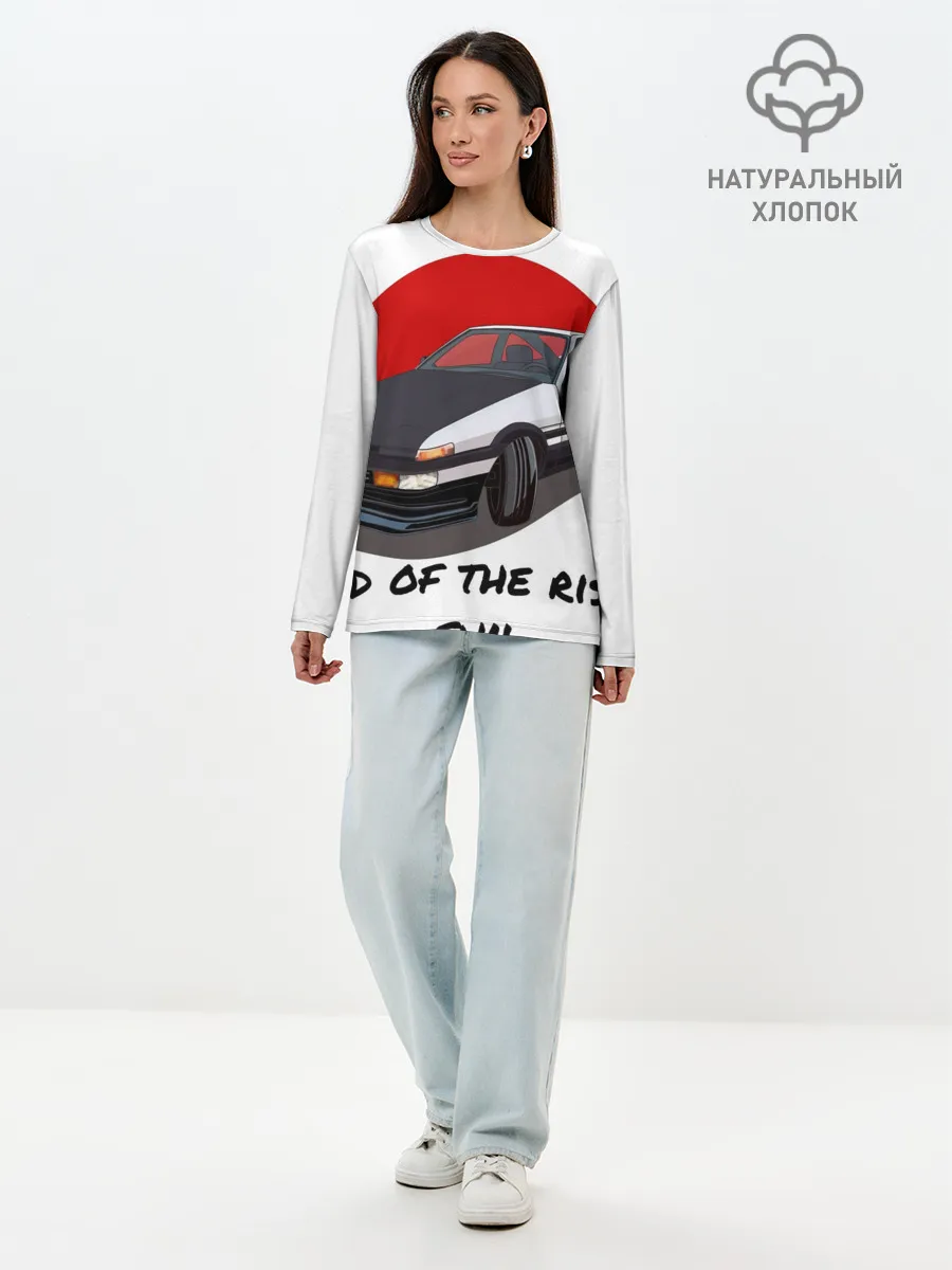 Лонгслив женский. Хлопок / Land of the rising sun