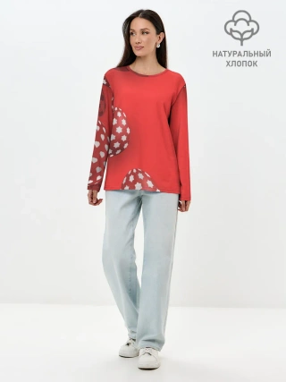 Лонгслив женский. Хлопок / Пасха