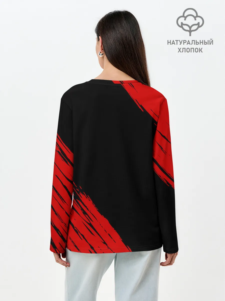 Лонгслив женский. Хлопок / Cross fire X