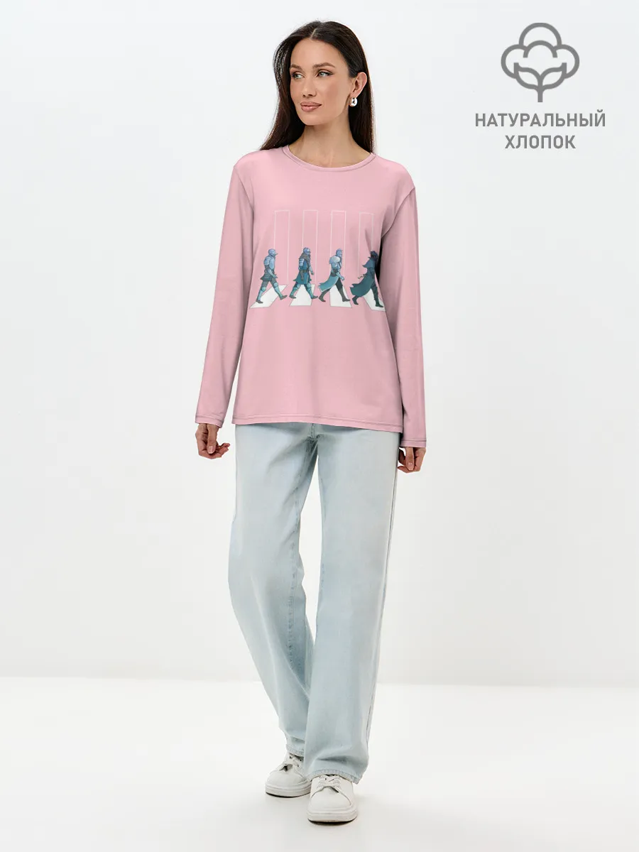 Лонгслив женский. Хлопок / Dark souls x Beatles