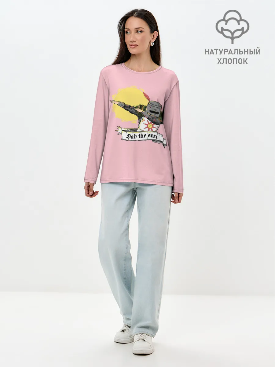 Лонгслив женский. Хлопок / Dab the sun