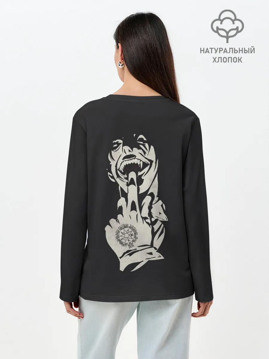 Лонгслив женский. Хлопок / Алукард HELL