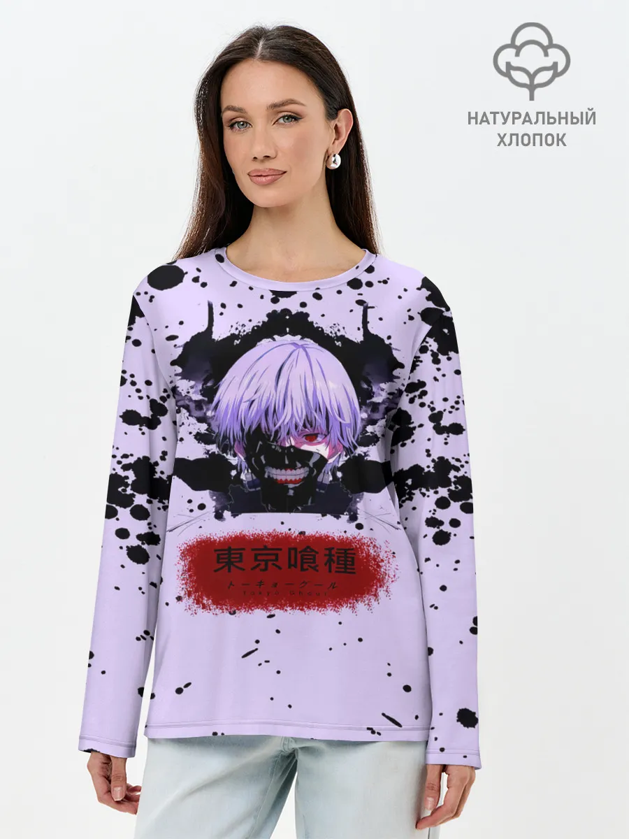 Лонгслив женский. Хлопок / Канеки Кан