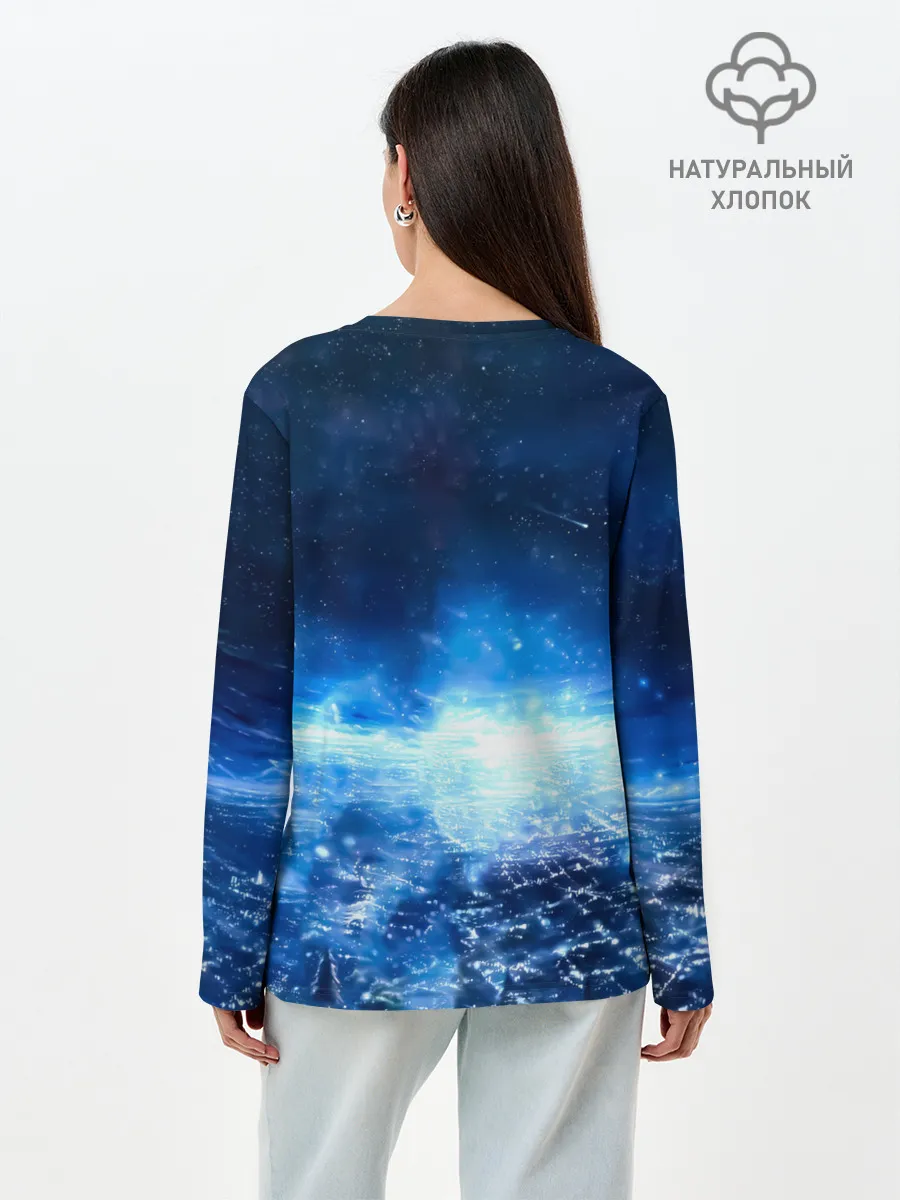 Лонгслив женский. Хлопок / Тоука Киришима на охоте