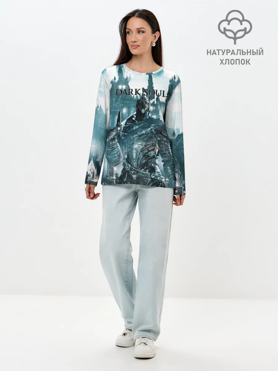 Лонгслив женский. Хлопок / Dark Souls