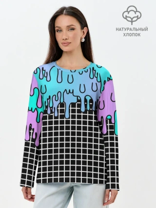 Лонгслив женский. Хлопок / Beach MIami