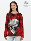 Лонгслив женский. Хлопок / BERSERK skulls