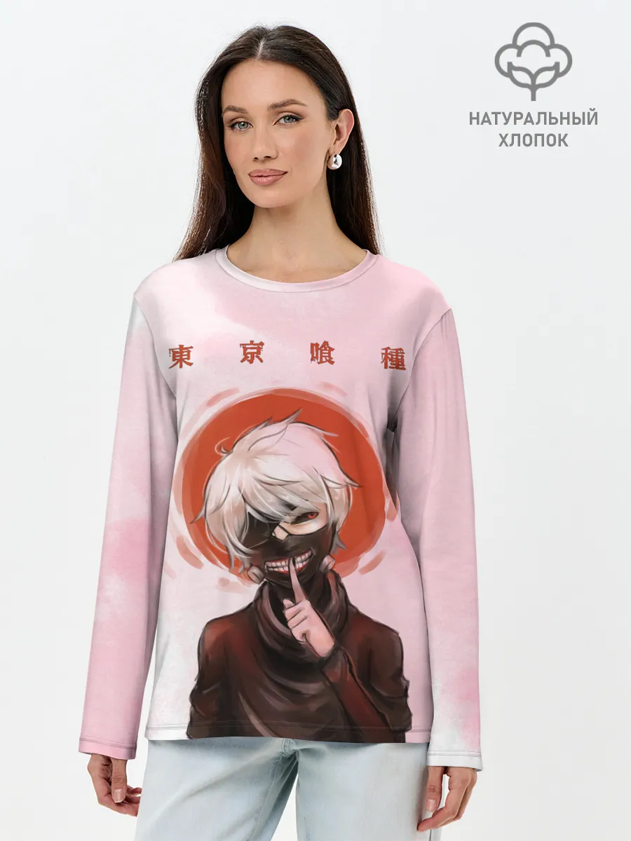 Лонгслив женский. Хлопок / Канеки Кен | Kaneki Ken