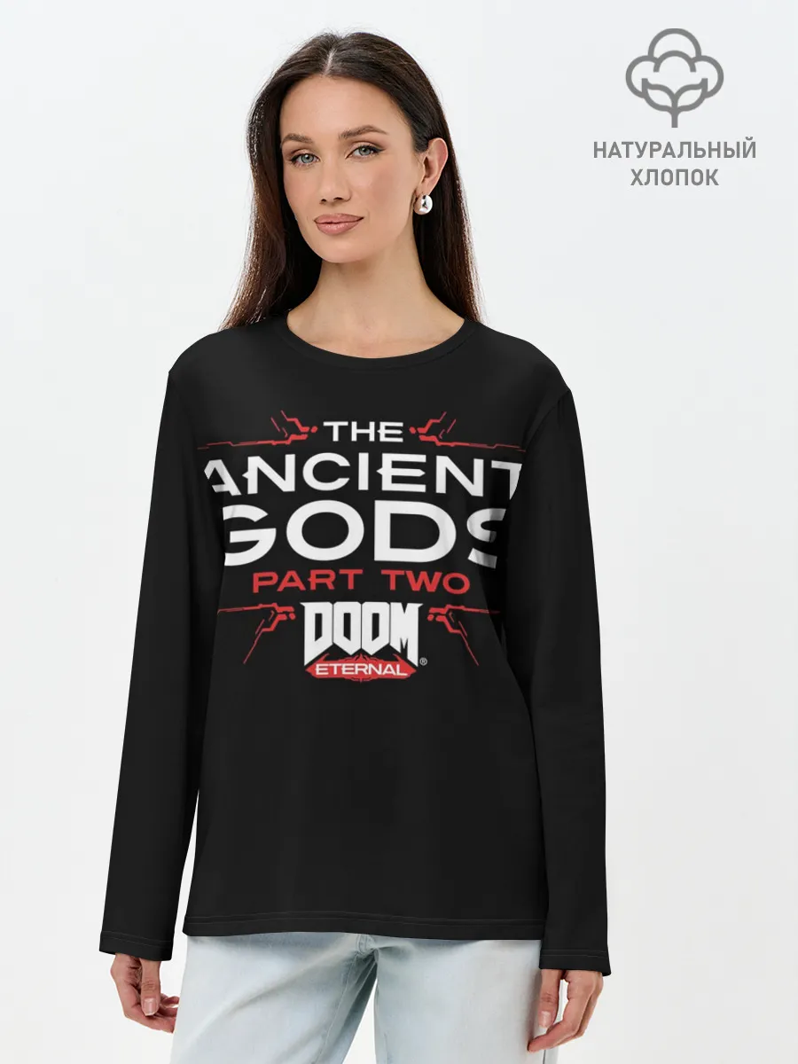 Лонгслив женский. Хлопок / DOOM