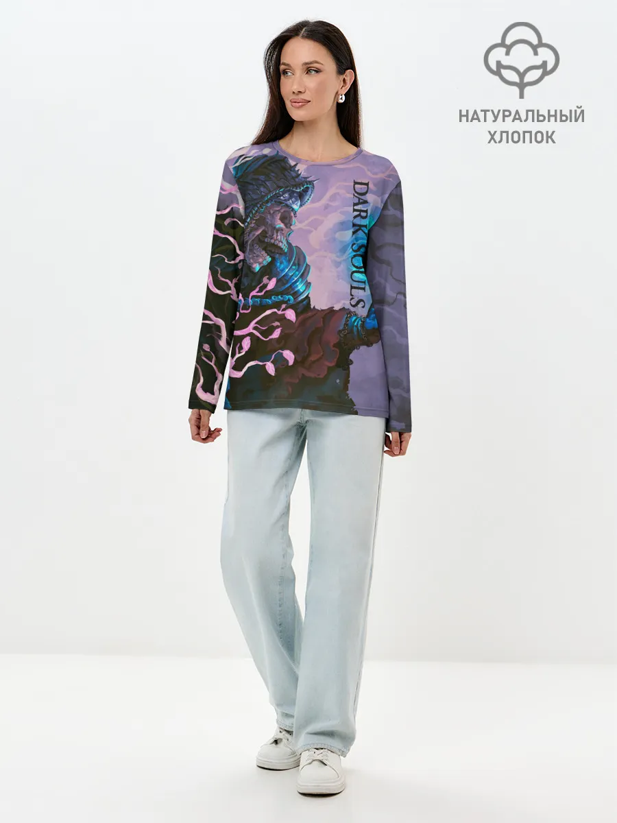 Лонгслив женский. Хлопок / Тёмная душа
