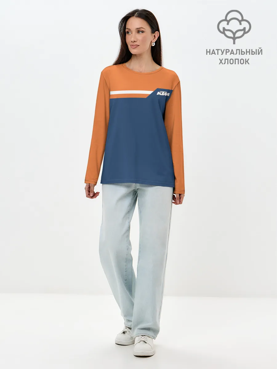 Лонгслив женский. Хлопок / KTM | КТМ