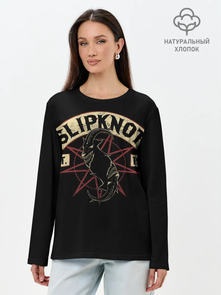 Лонгслив женский. Хлопок / Slipknot
