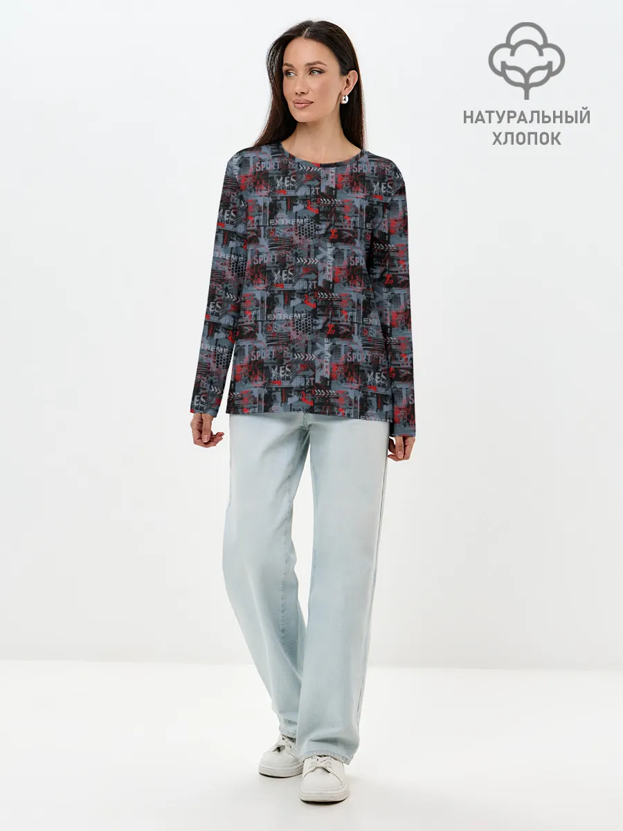 Лонгслив женский. Хлопок / Extreme Sport