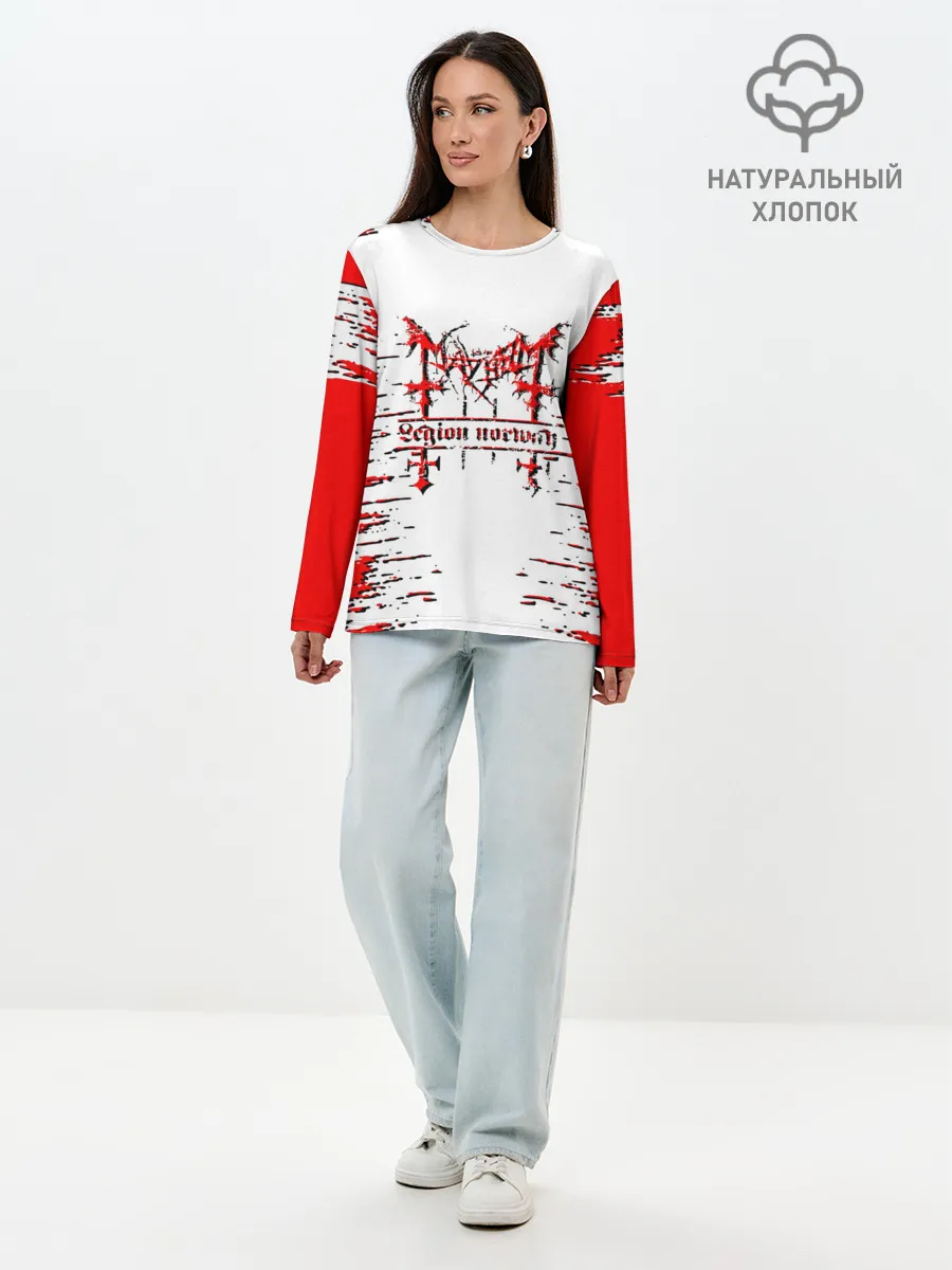 Лонгслив женский. Хлопок / mayhem