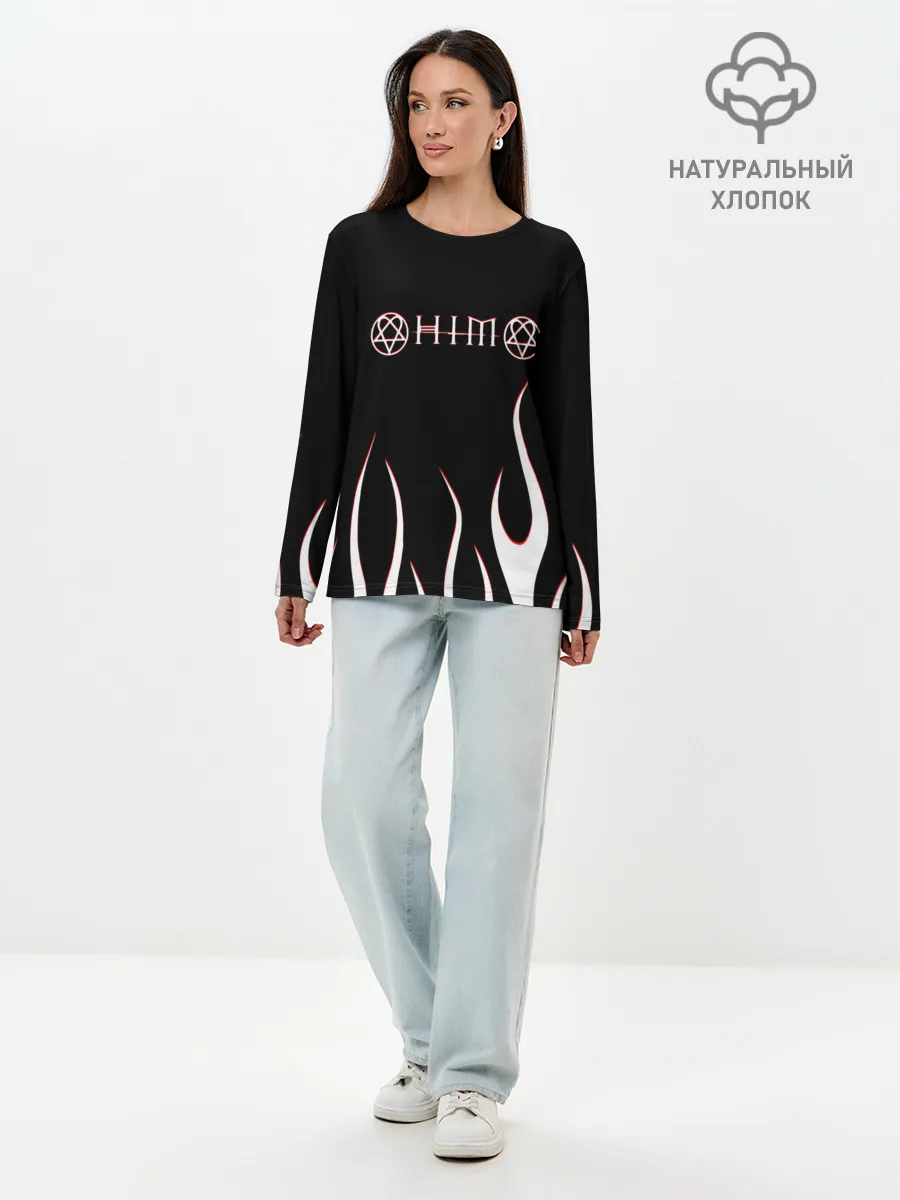 Лонгслив женский. Хлопок / HIM.