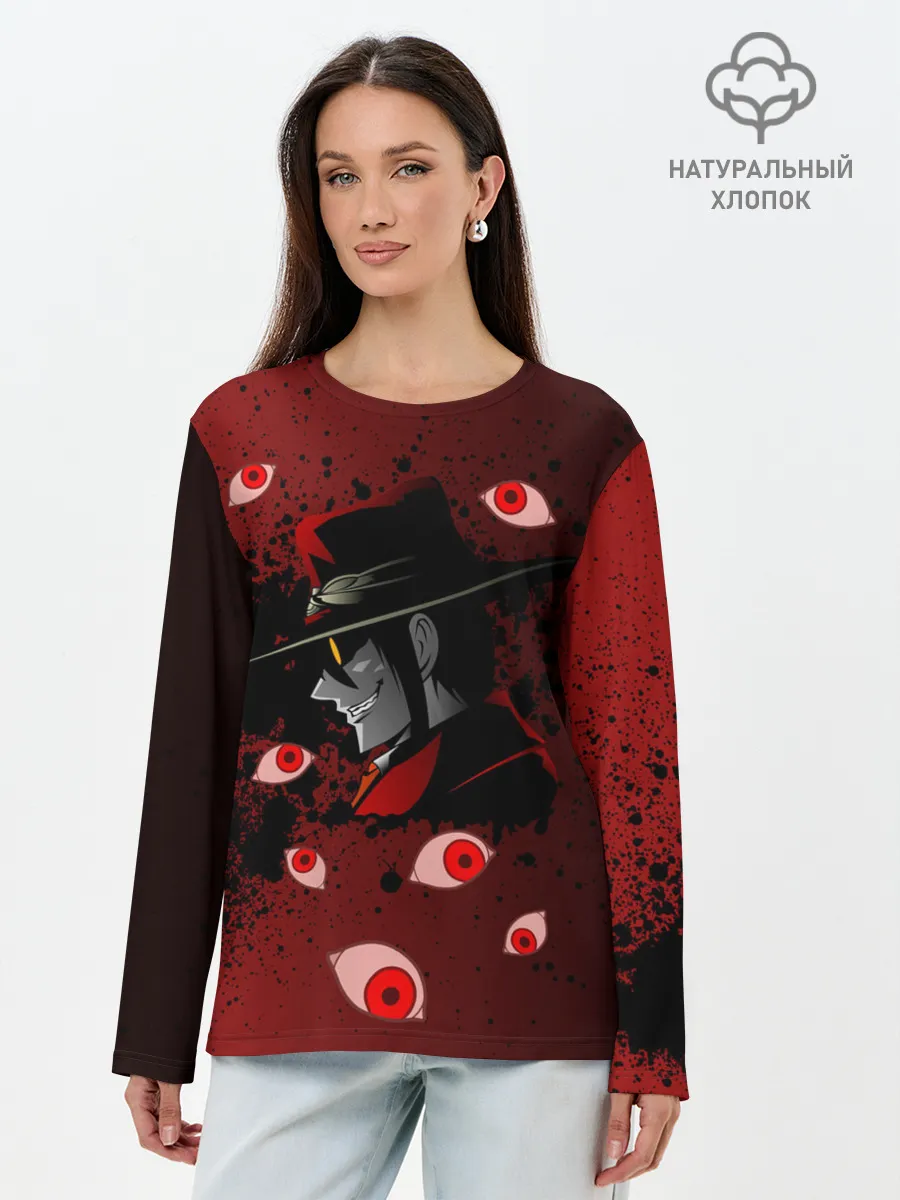 Лонгслив женский. Хлопок / Хеллсинг/Hellsing