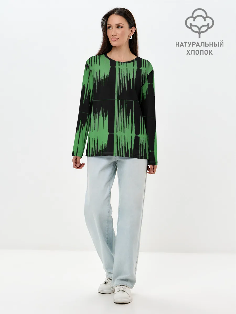 Лонгслив женский. Хлопок / AUDIOWAVE