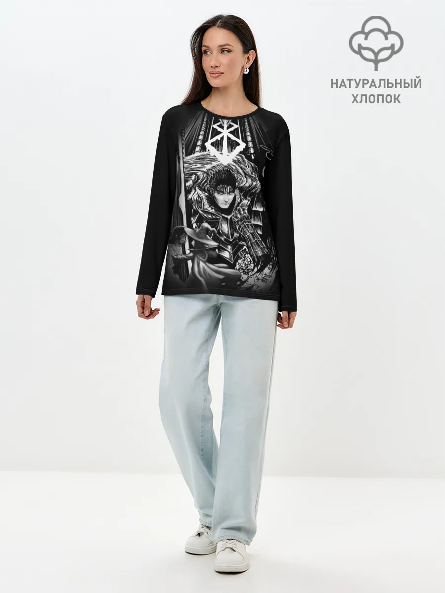 Лонгслив женский. Хлопок / Берсерк персы