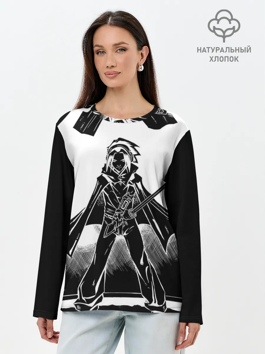 Лонгслив женский. Хлопок / Шаман Кинг