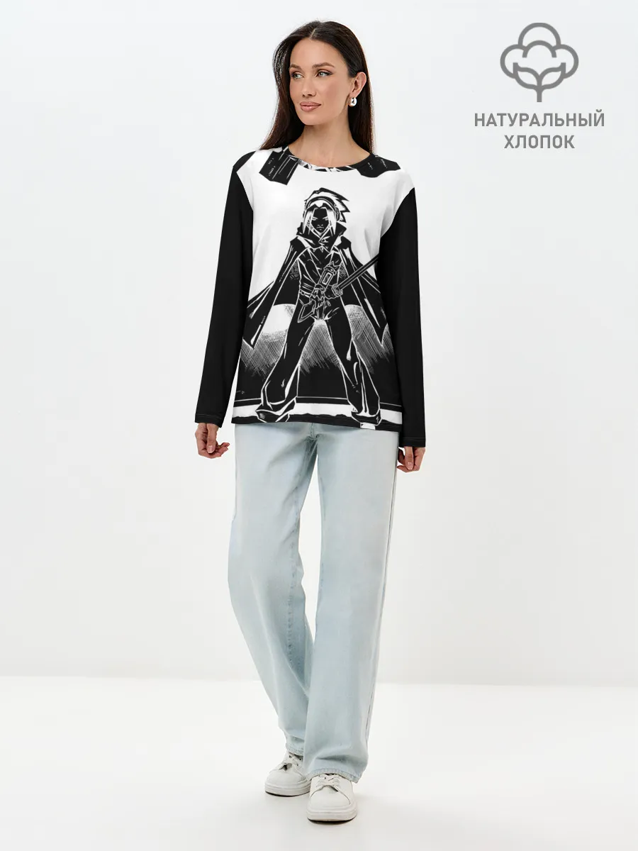 Лонгслив женский. Хлопок / Шаман Кинг