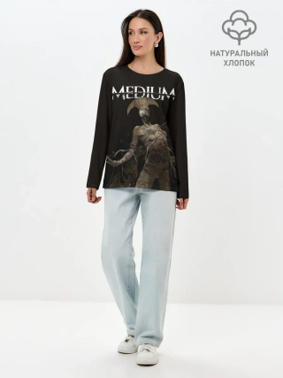 Лонгслив женский. Хлопок / The Medium Villain