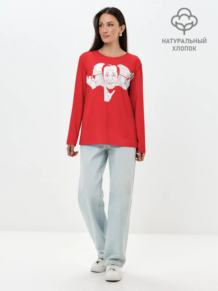 Лонгслив женский. Хлопок / КРОВОСТОК