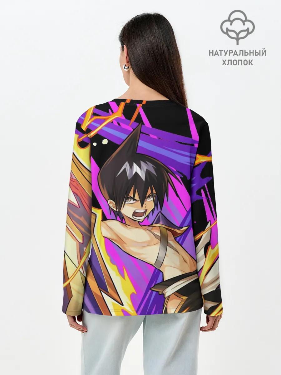 Лонгслив женский. Хлопок / Шаман Кинг