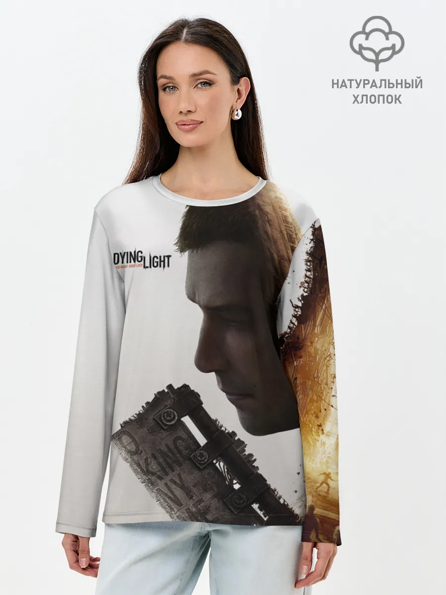 Лонгслив женский. Хлопок / Даинг лайт