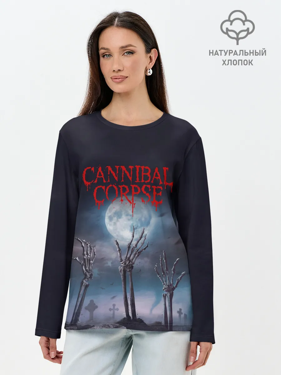 Лонгслив женский. Хлопок / Cannibal Corpse | Труп Каннибала
