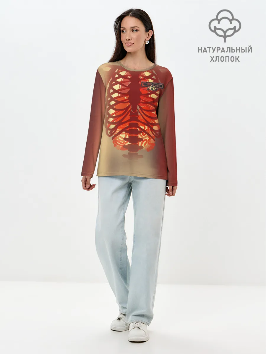 Лонгслив женский. Хлопок / cs:go | X-Ray Style