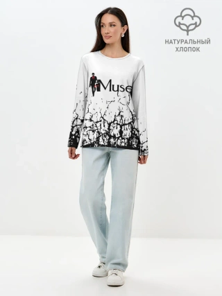 Лонгслив женский. Хлопок / muse
