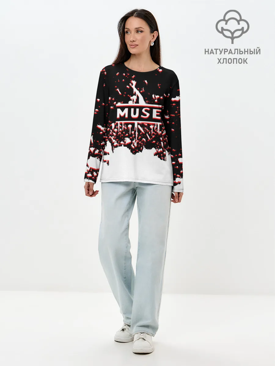 Лонгслив женский. Хлопок / muse.
