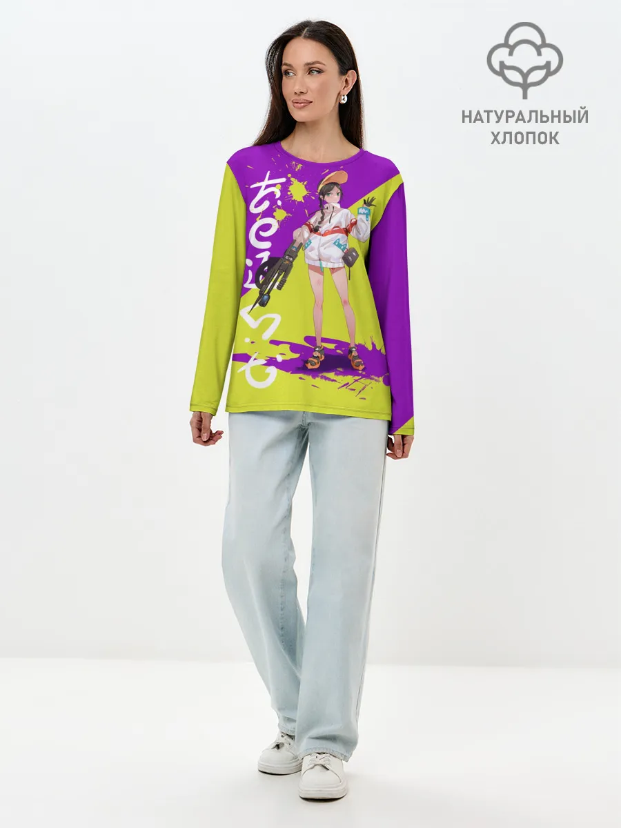 Лонгслив женский. Хлопок / Приоритет чудо-яйца