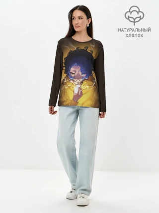 Лонгслив женский. Хлопок / ohto ai
