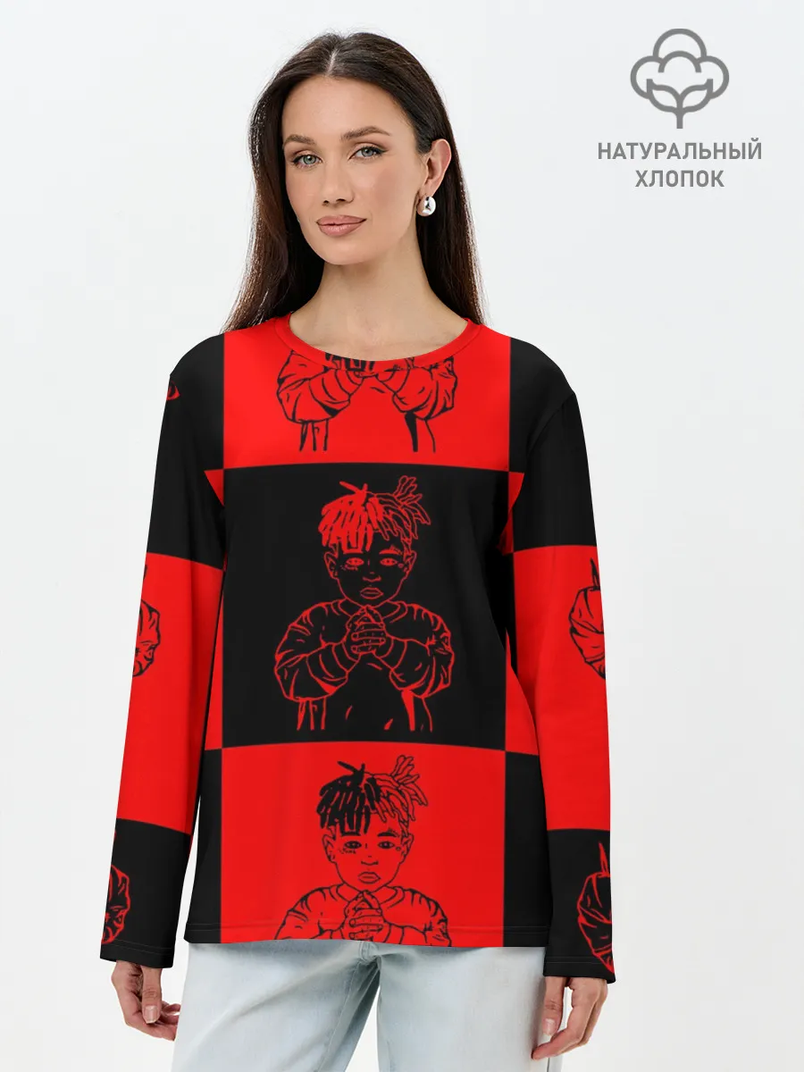 Лонгслив женский. Хлопок / XXXTENTACION LOVE