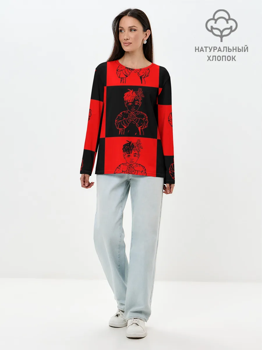 Лонгслив женский. Хлопок / XXXTENTACION LOVE