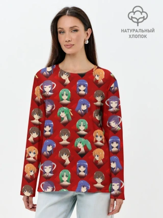 Лонгслив женский. Хлопок / Characters Higurashi no...