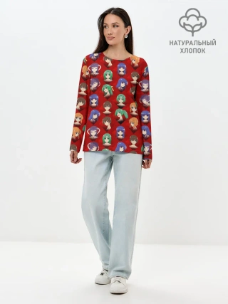 Лонгслив женский. Хлопок / Characters Higurashi no...