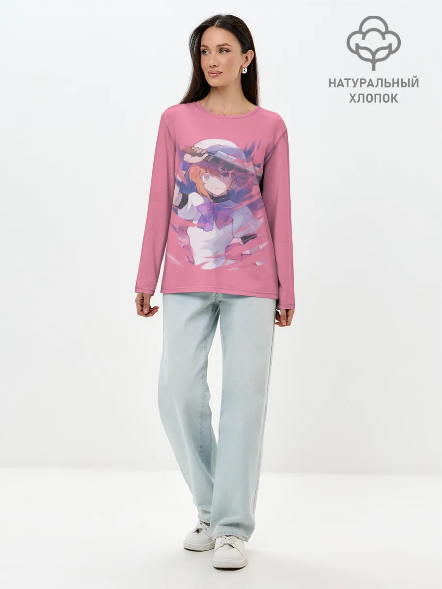 Лонгслив женский. Хлопок / Рюгу Рена