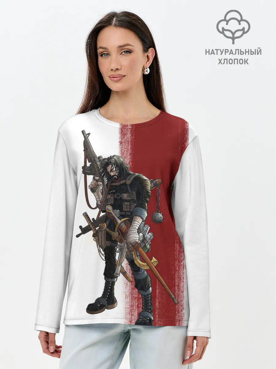 Лонгслив женский. Хлопок / BRZRZR