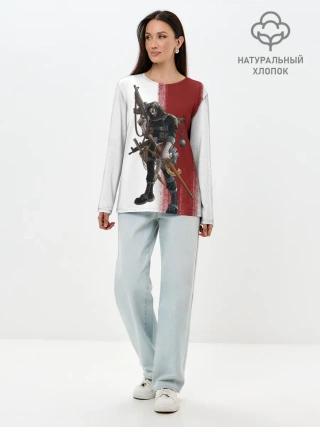 Лонгслив женский. Хлопок / BRZRZR