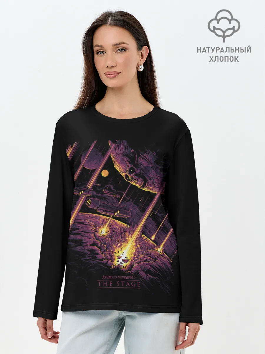 Лонгслив женский. Хлопок / AVENGED SEVENFOLD