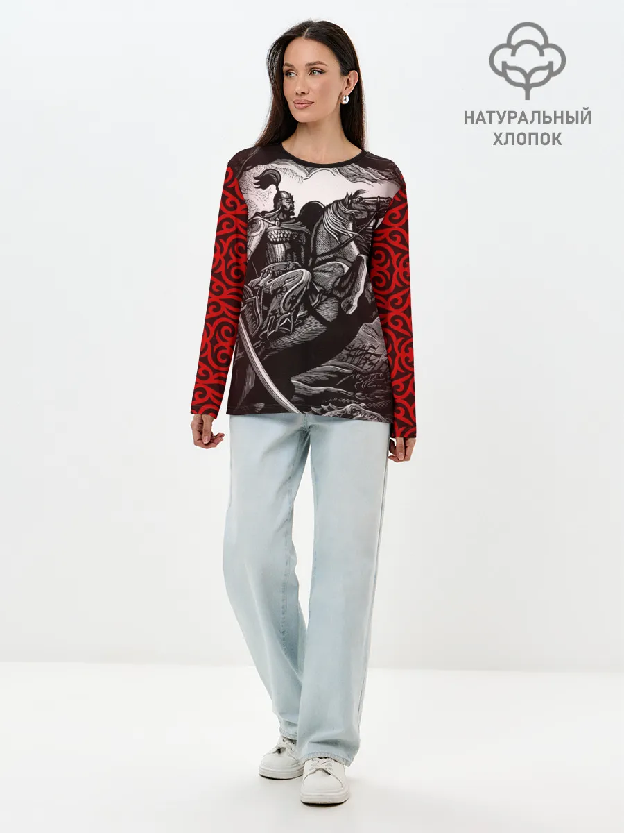 Лонгслив женский. Хлопок / МАНАС Баатыр