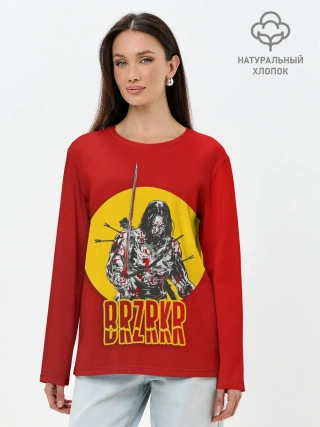 Лонгслив женский. Хлопок / BRZRKR
