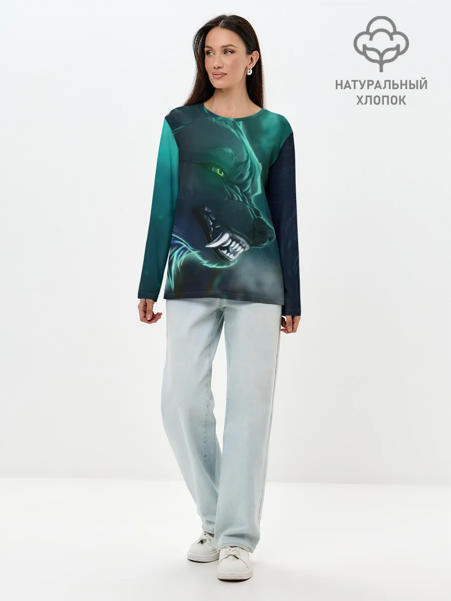 Лонгслив женский. Хлопок / ВОЛЧИЙ ОСКАЛ