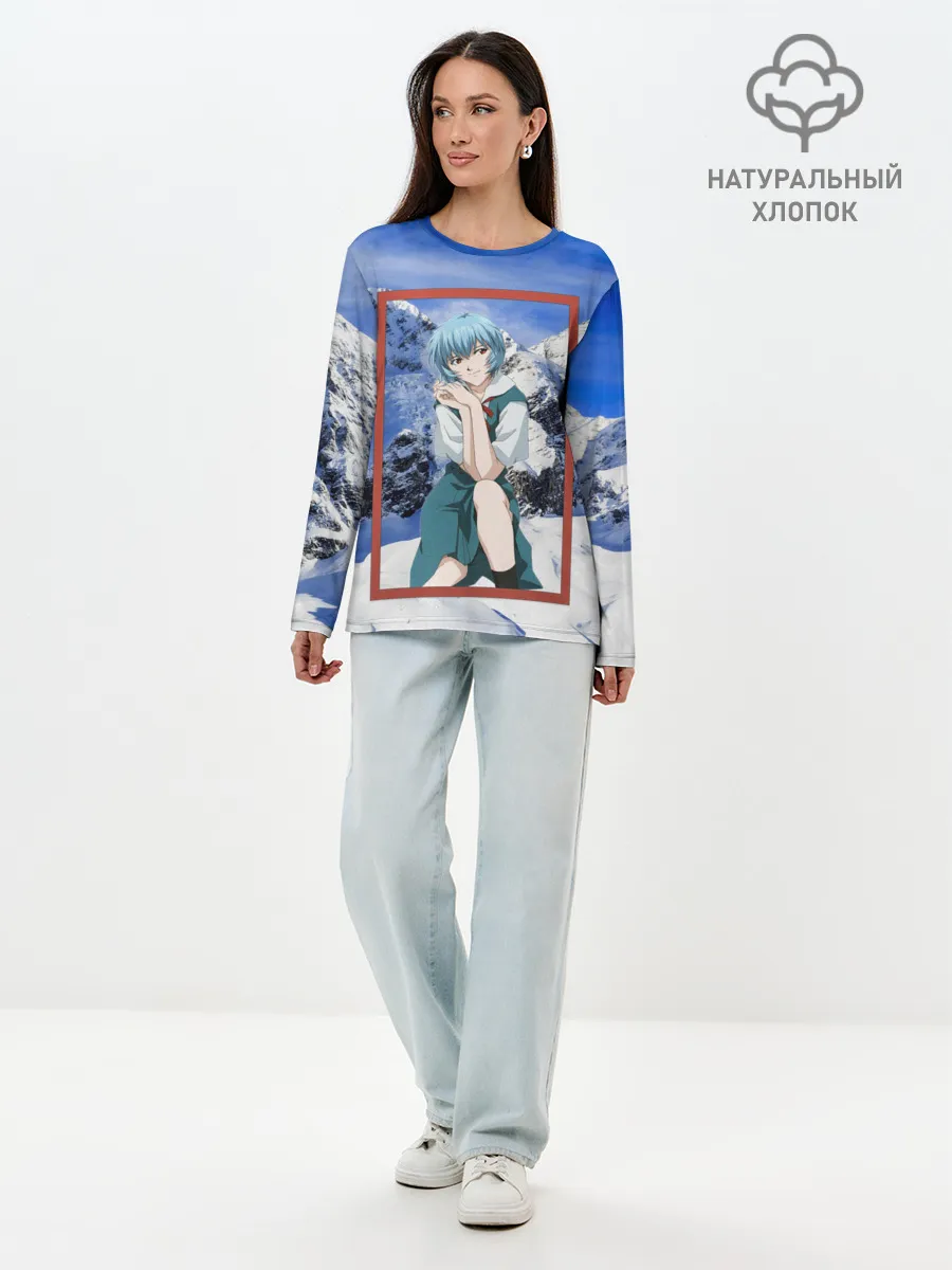 Лонгслив женский. Хлопок / Рей Аянами