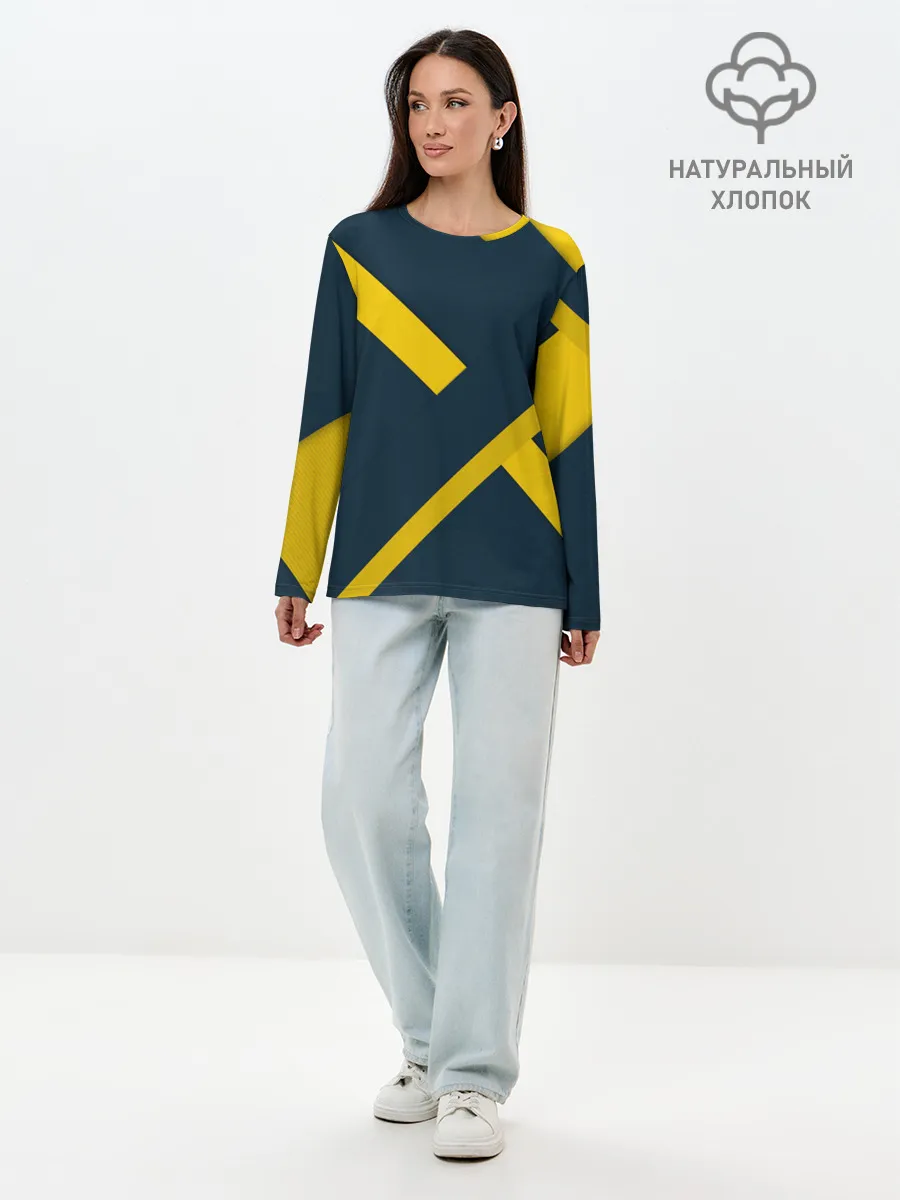 Лонгслив женский. Хлопок / ПЕРЕКРЕСТОК