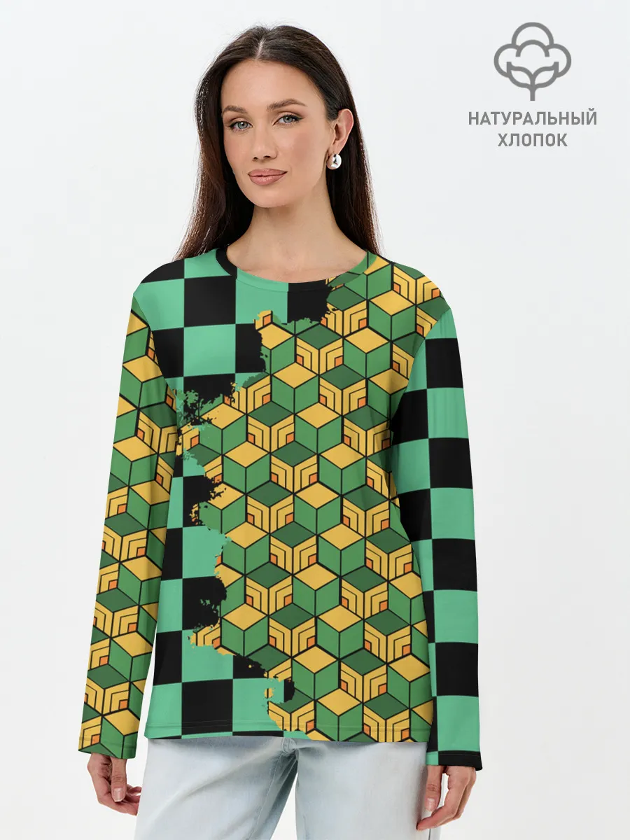 Лонгслив женский. Хлопок / ТАНДЖИРО И ТОМИОКА