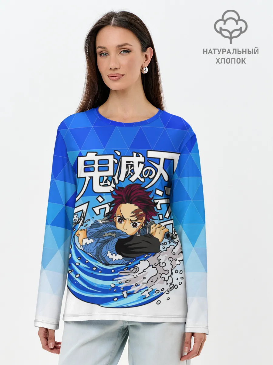 Лонгслив женский. Хлопок / ТАНДЖИРО